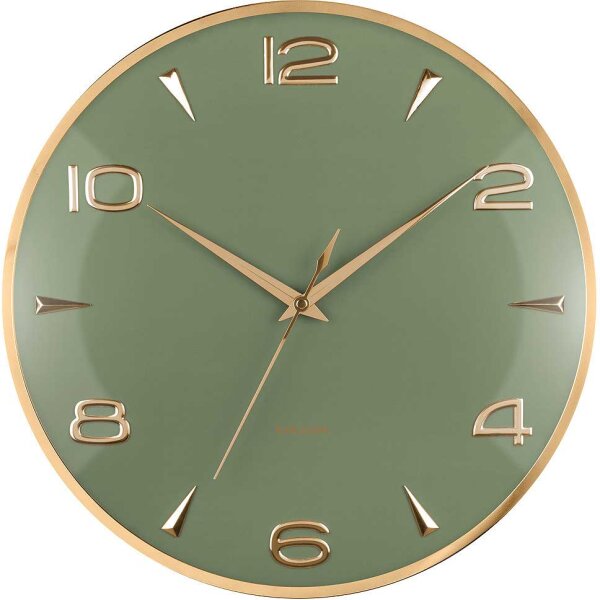 Horloge murale moderne verte - Karlsson Modèle: KA6017GR