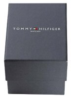 Montre homme avec bracelet en cuir marron façon croco - Tommy Hilfiger modèle: 1710380