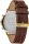Montre homme avec bracelet en cuir marron façon croco - Tommy Hilfiger modèle: 1710380