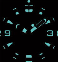 Chirs Benz CB-D200X-Y-MB Montre homme de plongée - Série: Depthmeter Digital 200 M