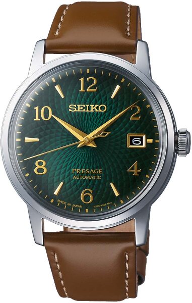 Montre homme automatique bracelet cuir - Seiko modèle: SRPE45J1