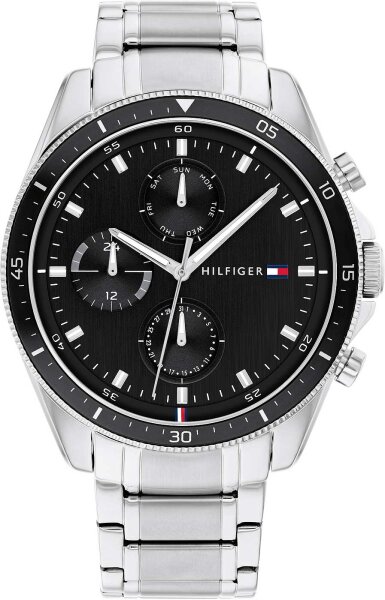 Montre homme avec bracelet en acier inox couleur argent - Tommy Hilfiger modèle: 1791835