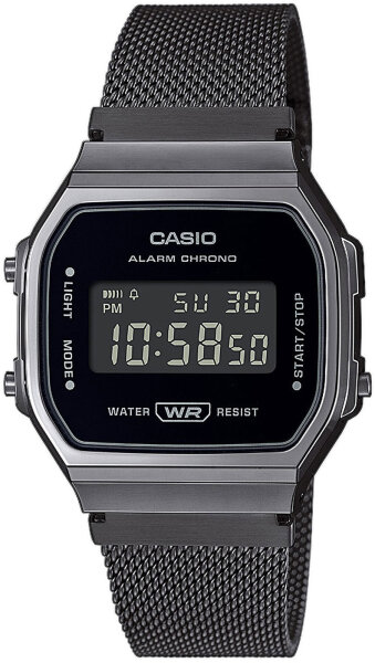 Montre homme calendrier, alarme du jour - Casio modèle: A168WEMB-1BEF