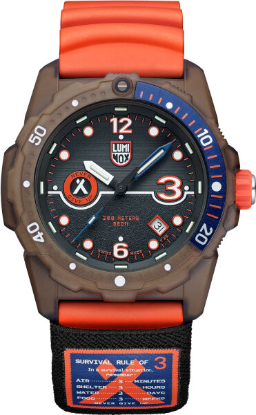 Montre homme Bear Grylls Rule of 3 X tide - Luminox modèle: XB.3729.ECO