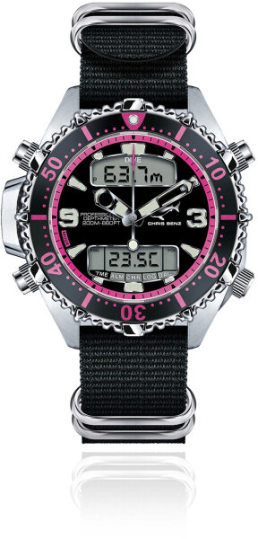 Montre homme Série: Depthmeter PINK EDITION - Chris Benz modèle: CB-D200X-P-NBS