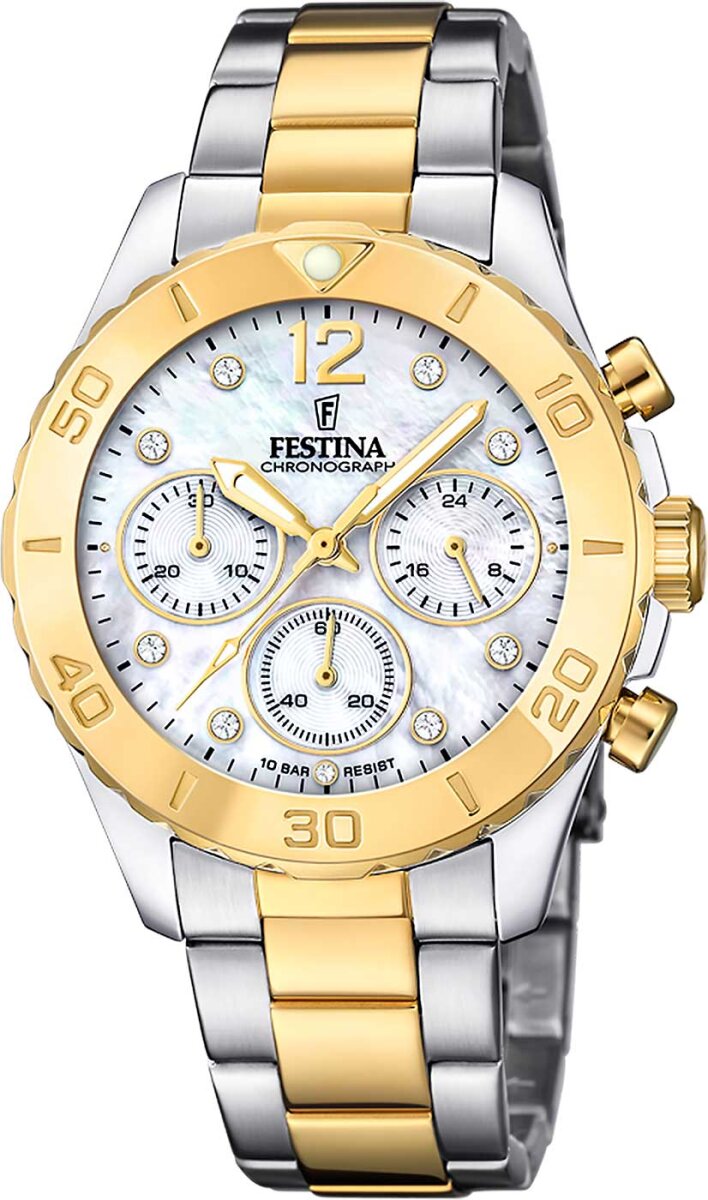 Montre femme avec cadran nacre - Festina modèle: 20604_1 - Horloges m