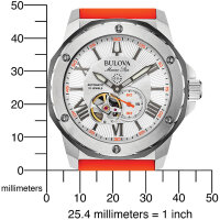 Montre homme Marine Star montre de plongée acier inox + silicone - Bulova modèle: 98A226