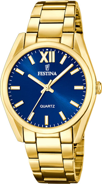 Montre femme acier inox PVD or jaune - Festina modèle: 20640_5