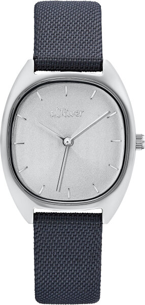 Montre femme boîtier acier inox bracelet textile - s.Oliver modèle: 2033502
