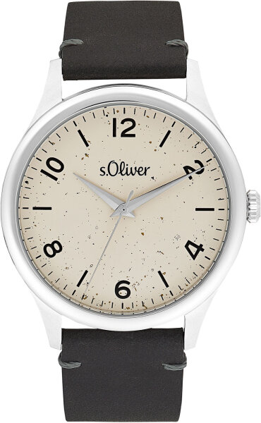 Montre homme bracelet cuir - s.Oliver modèle: 2033546