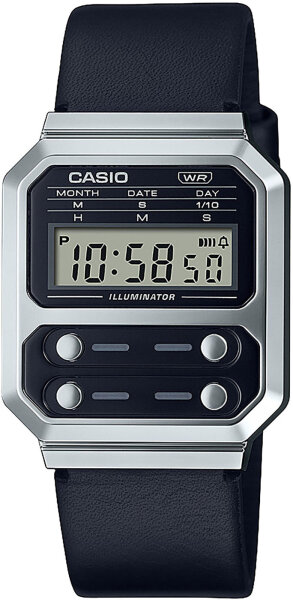 Montre homme calendrier, fonction chronomètre - Casio modèle: A100WEL-1AEF