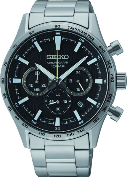 Montre homme tachymètre chronographe chronomètre - Seiko modèle: SSB413P1