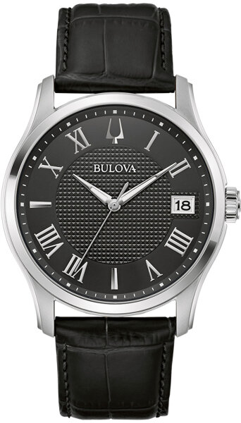 Montre homme, date, acier inox - Bulova modèle: 96B390