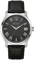 Montre homme, date, acier inox - Bulova modèle:...
