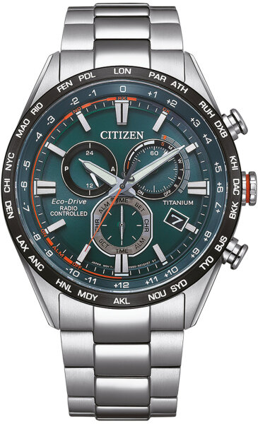 Montre homme solaire date alarme - Citizen modèle: CB5946-82X