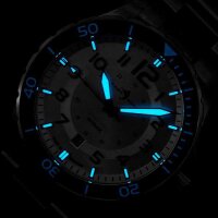 Silver Ceramic montre de plongée - Marc and Sons modèle: MSD-050-08-S