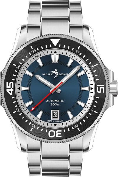 Military Diver Blue White - Marc and Sons modèle: MSD-051-07
