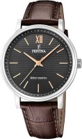 Montre homme avec bracelet en cuir - Festina...