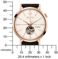 Montre homme classique automatique - Bulova modèle: 97A136
