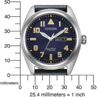Montre homme avec Eco-Drive montre d’aviateur - Citizen modèle: BM8560-45LE