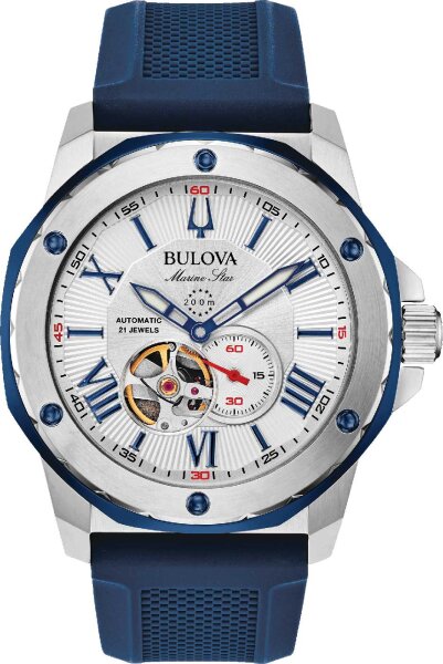 Montre homme Marine Star montre de plongée acier inox + silicone - Bulova modèle: 98A225