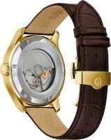 Montre homme, date, bracelet en cuir - Bulova modèle: 97B210