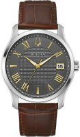 Montre homme, date, acier inoxydable - Bulova...