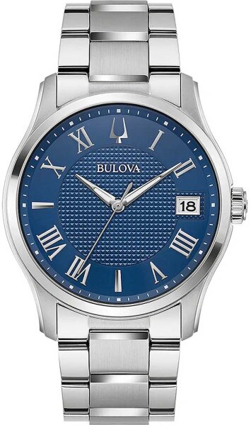 Montre homme, date, acier inoxydable - Bulova modèle: 96B386