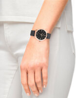 Montre femme avec boîtier en acier inoxydable...