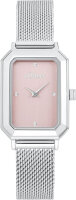 Montre femme avec boîtier rectangulaire en acier inoxydable - s.Oliver modèle: 2035437