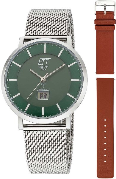 Montre homme avec mouvement radio-piloté à énergie solaire - Eco Tech Time modèle: EGS-11622-81MS