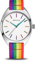 Montre homme avec bracelet en cuir, aiguilles et index fluorescents, affichage de la date - Sternglas modèle: S01-EG06-BR03
