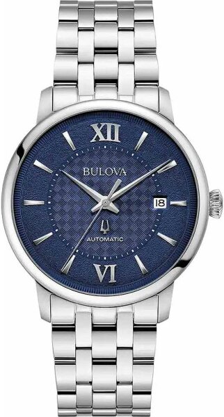 Montre homme, date, bracelet en cuir - Bulova modèle: 97B225