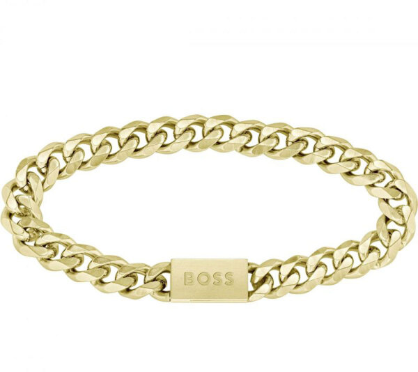 Boss Jewelry 1580403M - bracelet maille gourmette CHAIN FOR HIM or jaune