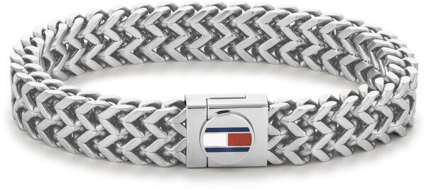 Bracelet en acier inoxydable / maille gourmette plate - Tommy Hilfiger modèle: 2790245