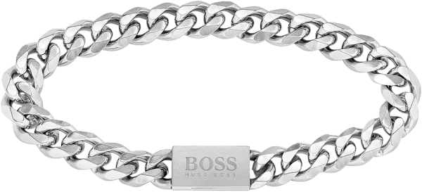Boss Jewelry 1580144M - CHAIN FOR HIM bracelet en acier inoxydable - argent