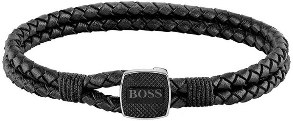 Boss Jewelry 1580047M bracelet en cuir - noir
