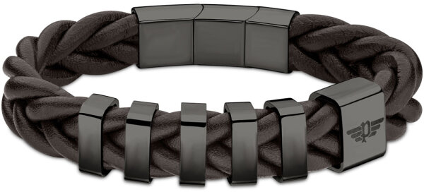 GEAR bracelet tressé avec éléments en acier inoxydable - Police modèle: PEAGB2211526