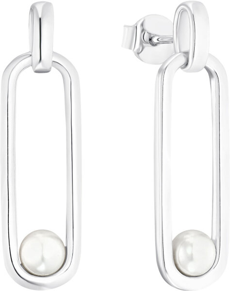 Boucles d’oreilles ovales avec perles - s.Oliver Jewelry modèle: 2033872