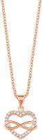 Collier cœur avec pierres et symbole infini - s.Oliver Jewelry modèle: 2020988-