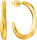 Créoles ondulées IP doré jaune - s.Oliver Jewelry modèle: 2033900