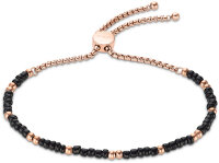 Bracelet avec perles de verre noires - s.Oliver Jewelry...