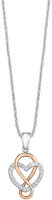 Collier avec pendentif infini dans un cœur -...