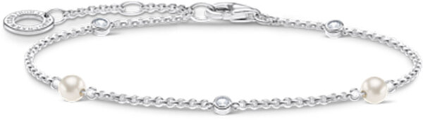 Bracelet avec perles et pierres - argent sterling 925