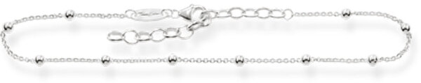 Chaîne de cheville avec dots - argent sterling 925