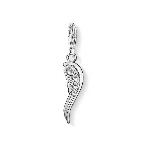 Charm pendentif ailes d’ange avec pierres - argent sterling 925