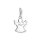 Charm pendentif ange gardien - argent sterling 925