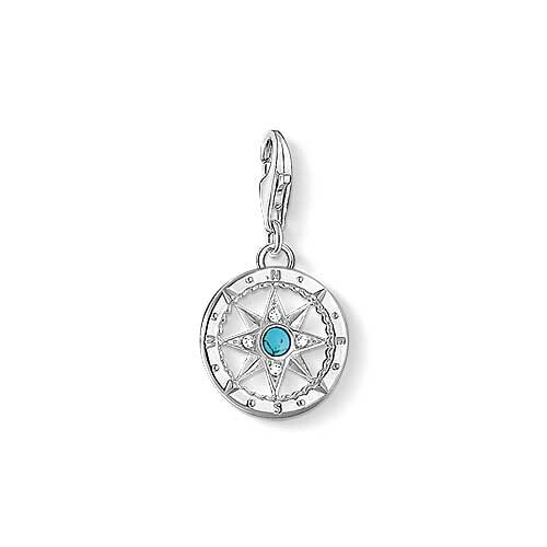 Charm pendentif boussole - argent sterling 925