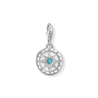 Charm pendentif boussole - argent sterling 925