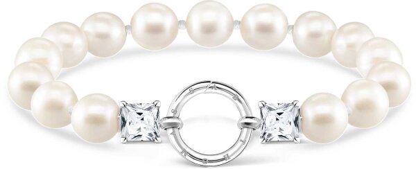 Bracelet de perles avec pierres - argent sterling 925